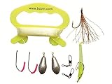 Survival Fishing Kit - Compact Kit for Campers/Hikers (10 Pieces)