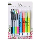 Mr. Pen- Bible Highlighters and Pens No Bleed, 8 Pack, Bible Journaling Kit, Bible Pens No Bleed Through, Gel Highlighters/Markers Bible Study Kit, Christian Gifts