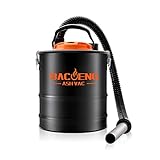 BACOENG 4 Gallon 6.6Amp Compact Ash Vacuum Cleaner w/Blowing Function, Bagless Debris Ash Collector for Fireplaces, Grills, BBQ's, Fire Pits, and Stoves