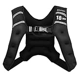 Adurance Weighted Vest Workout Equipment, 18lbs Body Weight Vest for Men, Women, Kids (18 Pounds, 8.16 KG)