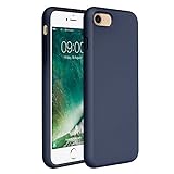 Miracase iPhone SE 2020 Case,iPhone 8 case,iPhone 7 Silicone Case Gel Rubber Full Body Protection Cover Case Drop Protection for Apple iPhone SE 2020/ iPhone 8/ iPhone 7(4.7')(Navy Blue)