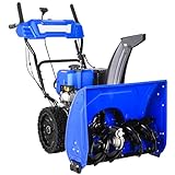 24 Inch Snow Blower, 2 Stage 209cc Gas Engine Snowblower Self Propelled with Electric Start, LED Headlight, Snow Removal Machine for Driveway