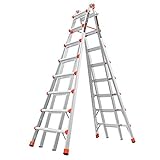 Little Giant Ladder Systems, SkyScraper, M15, 8-15 foot, Stepladder, Aluminum, Type 1A, 300 lbs weight rating, (10109)