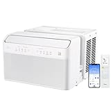 Midea 8,000 BTU U-Shaped Smart Inverter Air Conditioner –Cools up to 350 Sq. Ft., Ultra Quiet with Open Window Flexibility, Works with Alexa/Google Assistant, 35% Energy Savings, Remote Control