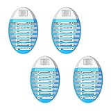 Plug in Bug Zapper Indoor Mosquito Zapper, Fly Zapper Electronic, Mosquito Killer with LED Light, for Patio, Bedroom, Kitchen, Office(4 Packs)