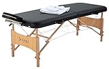 SIERRA COMFORT All-Inclusive Portable Massage Table (Black), SC-901, 27.95'D x 72.05'W x 33.07'H