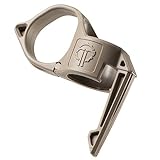 Thyrm Switchback Large 2.0 Flashlight Ring (Tan, Non-Dual Fuel Version) Finger Release Ring with Pocket Clip for Many 1-inch Diameter Lights, Made in USA