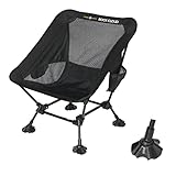 ROCK CLOUD Portable Camping Chair Ultralight Folding Chairs Outdoor for Camp Hiking Backpacking Lawn Beach Sports, Low Seat Height