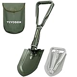 VIVOSUN Military Survival Shovel Folding Camping Tactical Shovel Multitool for Camping, Hiking, Backpacking