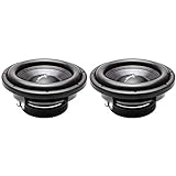 (2) Skar Audio VD-10 D4 10' 800W Max Power Dual 4 Ohm Shallow Mount Subwoofers, Pair of 2