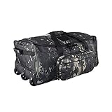 Military Wheeled Deployment Bag Tactical Camo Heavy Duty Duffel Bag