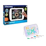 Discovery 1303002031-Drawing Board Neon LED Glow-Tablet for Drawing with Fluorescent Colors-for Children from 6 Years, 1303002031