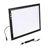 HSK B4/A3s Artist tracing Light Box Copy Table,USB Power Dimmerable 6000 Lux Lock Button Artcraft Light Pad for Tatto Drawing, Sketching, Animation,Diamond Painting