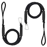 Bungee Dock Lines with Clip Boat Dock Accessories Mooring Rope with Foam Float Perfect for Jet Ski, SeaDoo, Yamaha WaveRunner, Kayak, Pontoon(4ft -5.5ft)-2 Pack