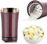 Multifunctional Electric Pill Crusher Grinder- Grind The Medicine and Vitamin Tablets of Different Sizes into Fine Powder-Mortar and Pestle,Elderly, Children or Pets (Purple)