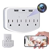 Phouqtem Hidden Camera WiFi Spy Camera Hidden Cameras Wall Charger Nanny Cam with USB Fast Charger Outlet HD 1080P Wireless for Home Security Secret Camera Charging Port with Video