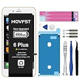 MOVFST Replacement Battery for iPhone 6 Plus,Li-ion Polymer 4950mAh High Capacity Battery Fit for iPhone 6 Plus Model A1522 A1524 A1593 with Repair Tool Kits