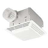 BROAN NuTone 678 Ventilation Fan and Light Combo for Bathroom and Home, 100 Watts, 50 CFM