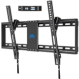 Mounting Dream TV Wall Mount for Most 37-70 Inch Flat Screen TV Tilting, Low Profile Space Saving Wall Mount for 16',18',24' Stud, UL Listed TV Mount Bracket for Max VESA 600 x 400, 132lbs MD2868-LK