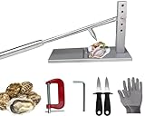 Dsyisvia Oyster Shucker Tool Set，Oyster Clam Opener，Oyster Shucking Machine, Oyster Opener with Oyster Knife for Hotel Buffets and Homes and Gift