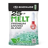Amazon Exclusive, 25 lbs, Snow Joe Melt-2-Go, Ice and Snow Melt, Nature + Pet Friendly, Fast Acting CMA Blended Ice Melter,Effective at Sub Zero -10 Degree Temperature, 25-Pound Bag,Packaging may vary