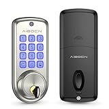 Aibocn Door Lock with keypad, Electronic Keypad Deadbolt, Keyless Entry Door Lock with Auto-Lock, Anti-Peeping Password, Easy to Install and Program, Smart Lock for Home Bedroom Garage (Sliver)