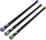 Yes4All Total Body Workout Weighted Pilates Bar, Body Bar For Exercise, Therapy, Aerobics, and Yoga, Strength Training, Set of 10 + 15 + 20lbs