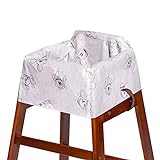 J.L. Childress Disney Baby by Disposable Restaurant High Chair Cover Individually Wrapped for Travel Convenience, Mickey and Minnie, 12 Count