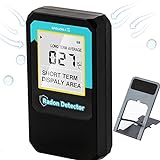 Spolehli Radon Detector for Home with Bracket, Portable Radon Test Kit for Short and Long Term, Large Digital Display Continuous Radon Monitor, AAA Battery-Powered USA Version, PCi/L (Update Hourly)