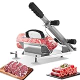 Dsyisvia Manual Frozen Meat Slicer，Stainless Steel Meat Cutter Machine，Food Slicer for Home Cooking of Hot Pot