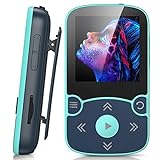 64GB MP3 Player with Clip, AGPTEK Bluetooth 5.3 Lossless Sound with FM Radio, Voice Recorder for Sport Running, Supports up to 128GB TF Card