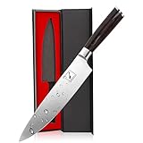 imarku Chef Knife - Pro Kitchen Knife 8 Inch Chef's Knives High Carbon German Stainless Steel Sharp Paring Knife with Ergonomic Handle