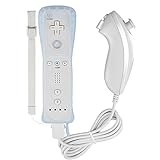 Remote Controller for Wii Nintendo,Yudeg Wii Remote and Nunchuck Controllers with Silicon Case for Wii and Wii U（not Motion Plus）