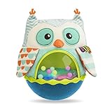 B. toys- B. baby- Owl Be Back- Baby Toy- Crawling- Tummy Time- Sensory & Musical Toy for Babies- Wobbling Toy with Colorful Balls – 6 Months