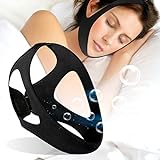 Anti-Snore Chin Strap Devices, Adjustable Chin Strap for Snoring, Comfortable Stop Snoring Solution for Sleep Chin Strap, Breathable Snore Reducing for Men and Women