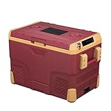 Alpicool IR42 Portable Fridge 12 Volt Car Refrigerator 42 Quart Fast Cooling Freezer for Fishing, Camping, RV, Truck, Boat-12/24V DC(Red &Yellow)