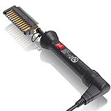 Electric Straightening Comb for Black Hair:450℉ Electric Pressing Comb for African American Hair，Plug in Hot Comb Electric for Wigs,Heat Comb,Iron Comb,Electric Comb Hair Comb Straightener for Women