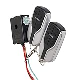 Garneck Motorcycle Anti Theft Security Alarm System with Double Remote Waterproof for 48V 60V 64V 72V Scooter Bicycle - Remote Control Random Style