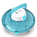 WINNY POOL CLEANER Cordless Robotic Pool Vacuum, Automatic Pool Vacuum with Transparent Design, Powerful Suction & Convenient, Ideal for Flat Above Ground Pools up to 538 Sq.ft