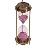 MYSTICKRAFT- Marine Antique Brass Compass Hourglass Nautical Maritime Sand Timer & Desk Clock, Sand Timer Hourglass, Unique Gift on Wedding, Anniversary, Birthday, Christmas, Graduation, Valentines
