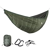 GEERTOP Ultralight Hammock Underquilt for Camping Full Length Camp Hammock Underquilts Warm 3-4 Seasons Essential Outdoor Survival Gear for Hiking Backpacking Travel