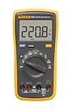 Fluke 15B+ Digital Multimeter, for Electrical Applications, Measures AC/DC Voltage and Current Measurements up to 1000V and 10A, Along with Resistance, Continuity, Diode, and Capacitance Capabilities