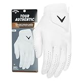 Callaway Golf Tour Authentic Glove (Worn on Right Hand, Standard, Large, White 2022)