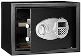 Amazon Basics Steel Security Safe and Lock Box with Electronic Keypad - Secure Cash, Jewelry, ID Documents - 0.5 Cubic Feet, 13.8'L x 9.8'W x 9.8'K