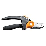 Fiskars PowerGear2 Pruning Shears - Plant Cutting Scissors with Sharp Precision-Ground Steel Blade - Lawn and Garden Tools - Black