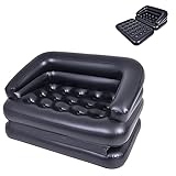 Outraveler Inflatable Couches Air Sofa Bed,Blow Up Sofa for Camping Waterproof,Black