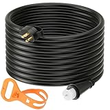 25Ft 50 Amp Heavy Duty Generator Extension Cord 125V 250V 12000W UL Listed Generator Power Cord N14-50P & SS2-50R Twist Lock Connectors (25FT)