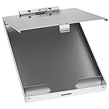Blue Summit Supplies Aluminum Storage Clipboard, 1 Compartment, Clip for Letter Paper, Great for Office, Jobsite or Classroom