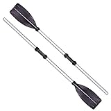 Milemelo Paddle/Boat Oars for Inflatable Boats, 1 Pair, 96' Detachable Combo Dual Purpose Long Oars for Rowing Boats Raft Canoeing