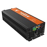 Power Inverter 3000 Watt, Car/Outdoor 12V DC to 110V AC Converter, with LED Display, Dual AC Outlets, USB Port, Dual Smart Fans, Cables Included, Suitable for RV, Outdoor, Camping, Boat, Emergency